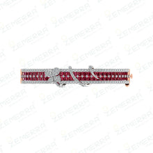 14K Gold Diamond Bracelets With Red Stone Sarafa Bazar India