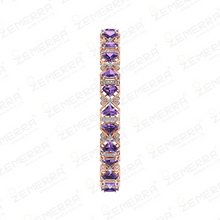 Luxury Diamond Shape Stone Bangle In 14K Rose Gold & Diamond Sarafa Bazar India