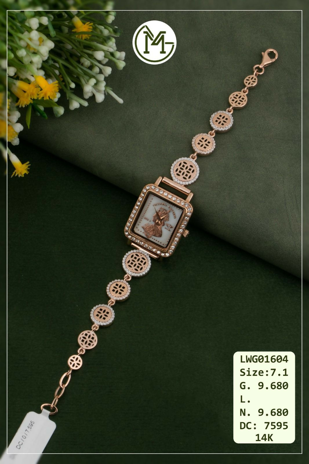 14kt Rose Gold Ladies Watches