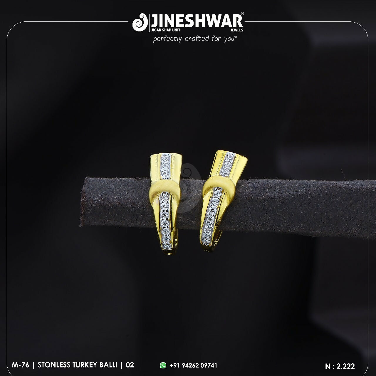 18kt Stonless Turkey Bali Sarafa Bazar India