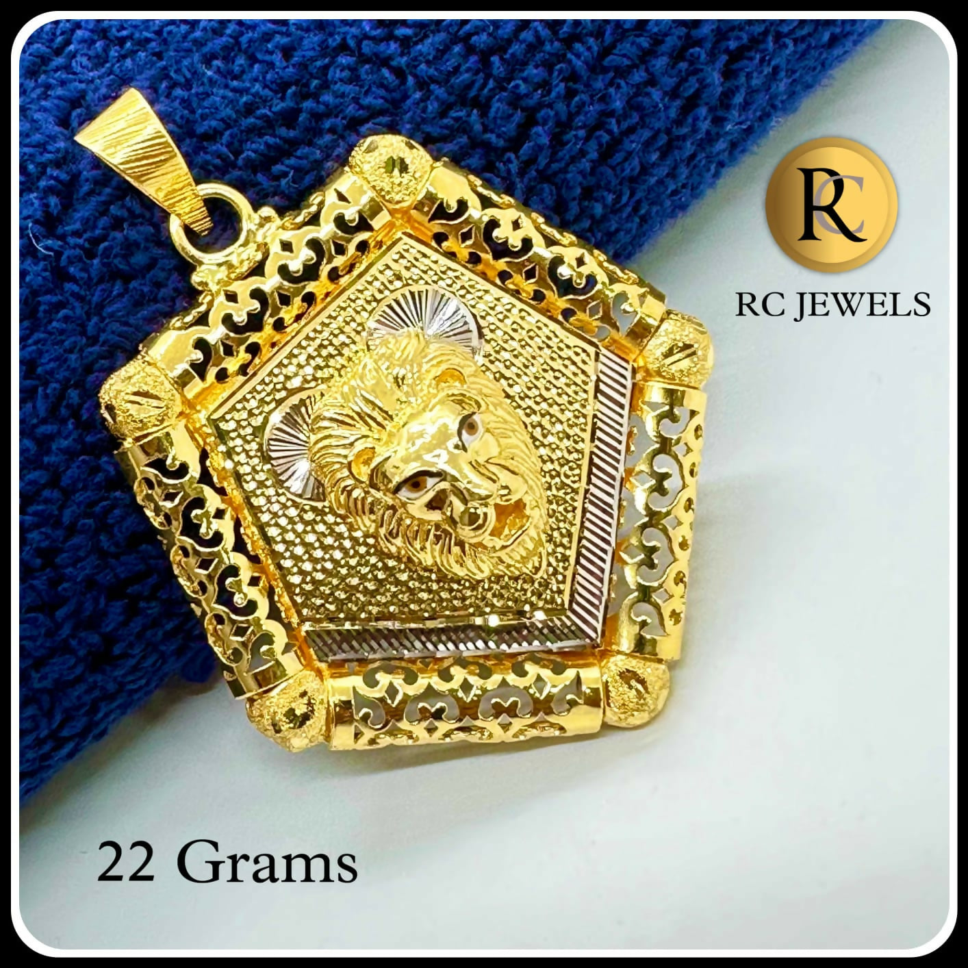 22kt Bahubali Pendant Sarafa Bazar India