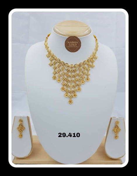 22kt Turkish V Jhaller Set – HM Sarafa Bazar India Pvt Ltd