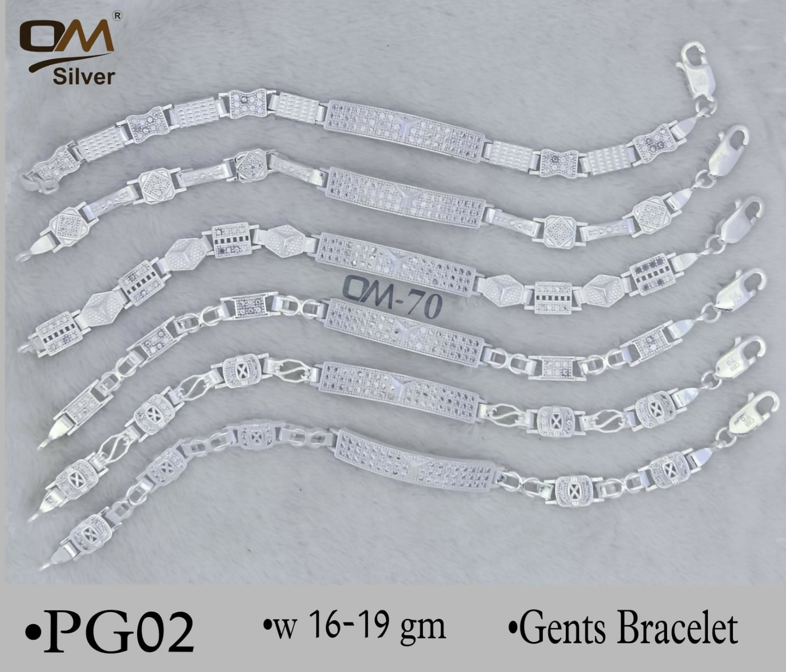 Silver Gents Bracelet Sarafa Bazar India