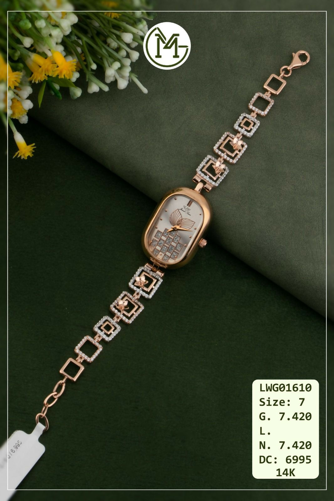 14kt Rose Gold Ladies Watches