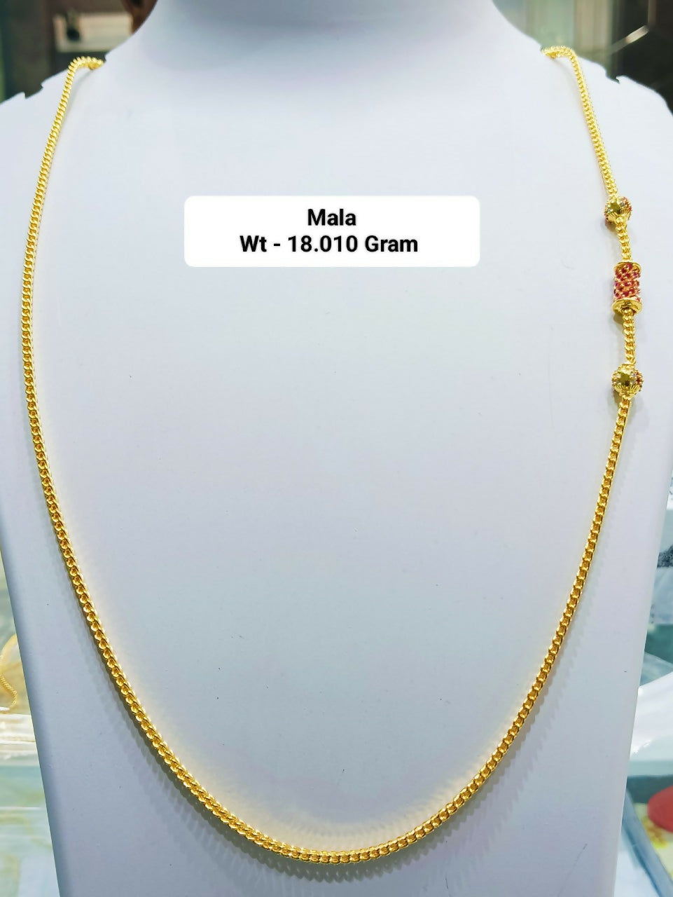 925 Silver Gold Plated Mala Sarafa Bazar India