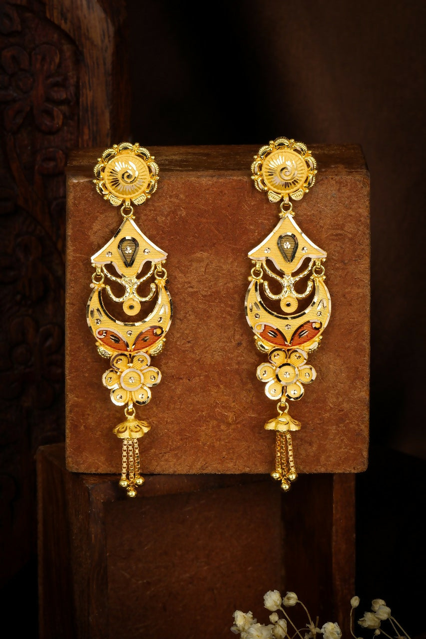 Gold Earrings Sarafa Bazar India
