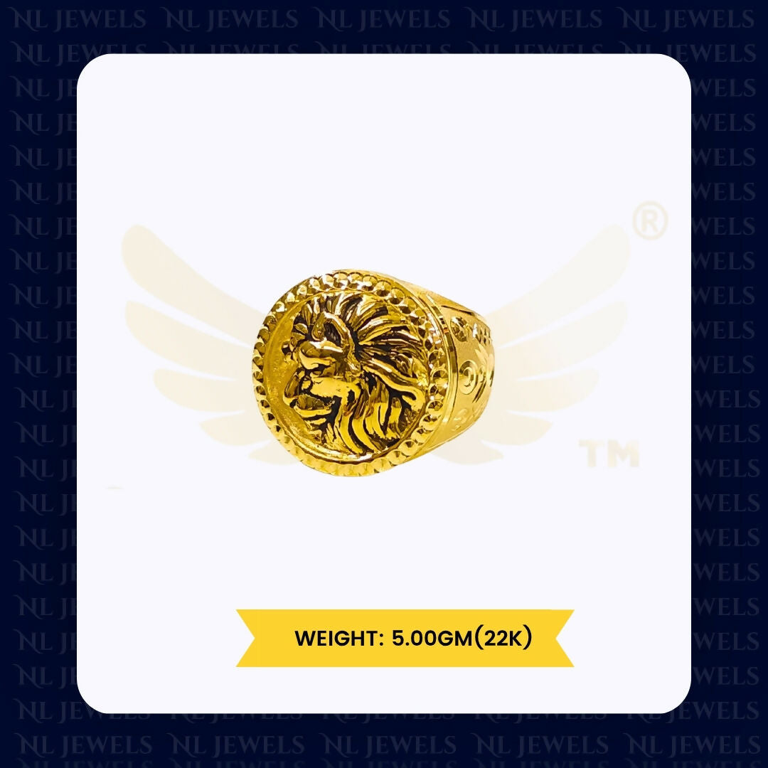 22kt Handmade Gents Ring Sarafa Bazar India