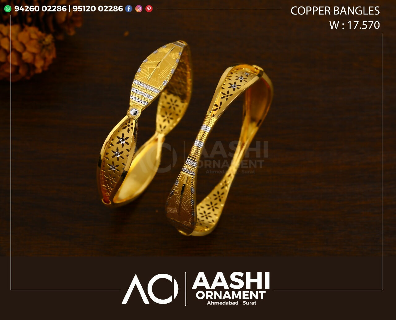 Gold Copper Bangles Sarafa Bazar India