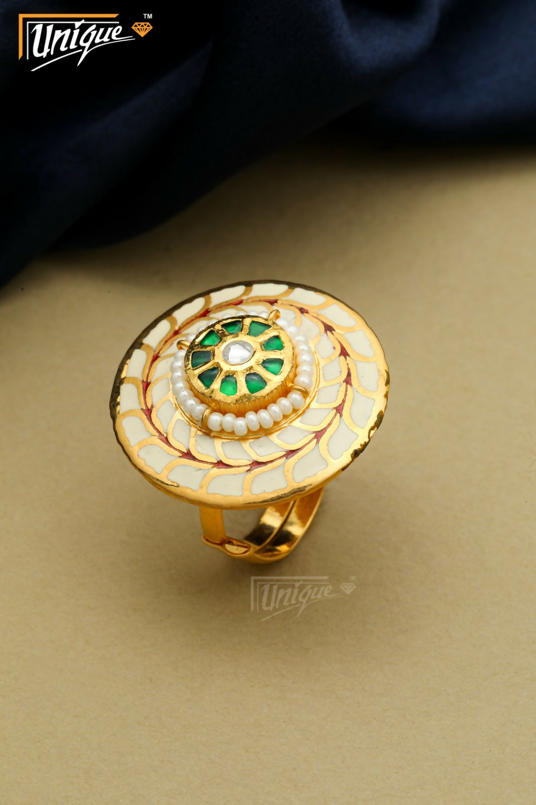 Fusion Antique Ladies Ring Sarafa Bazar India