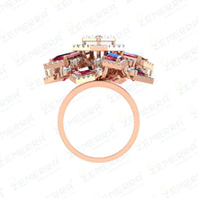 14K Rose Gold Diamond Rings – Perfect Gift Sarafa Bazar India