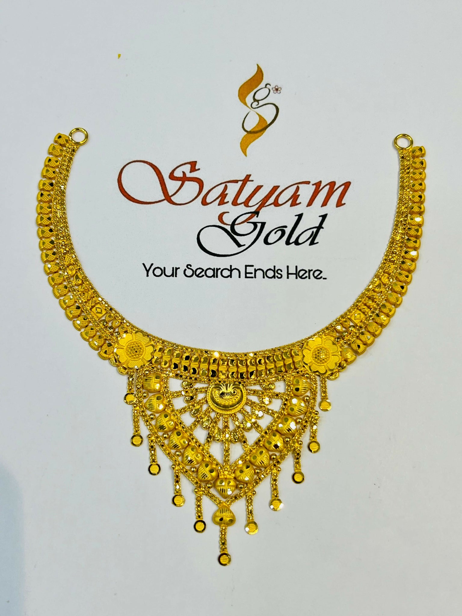 Gold Necklace Sarafa Bazar India