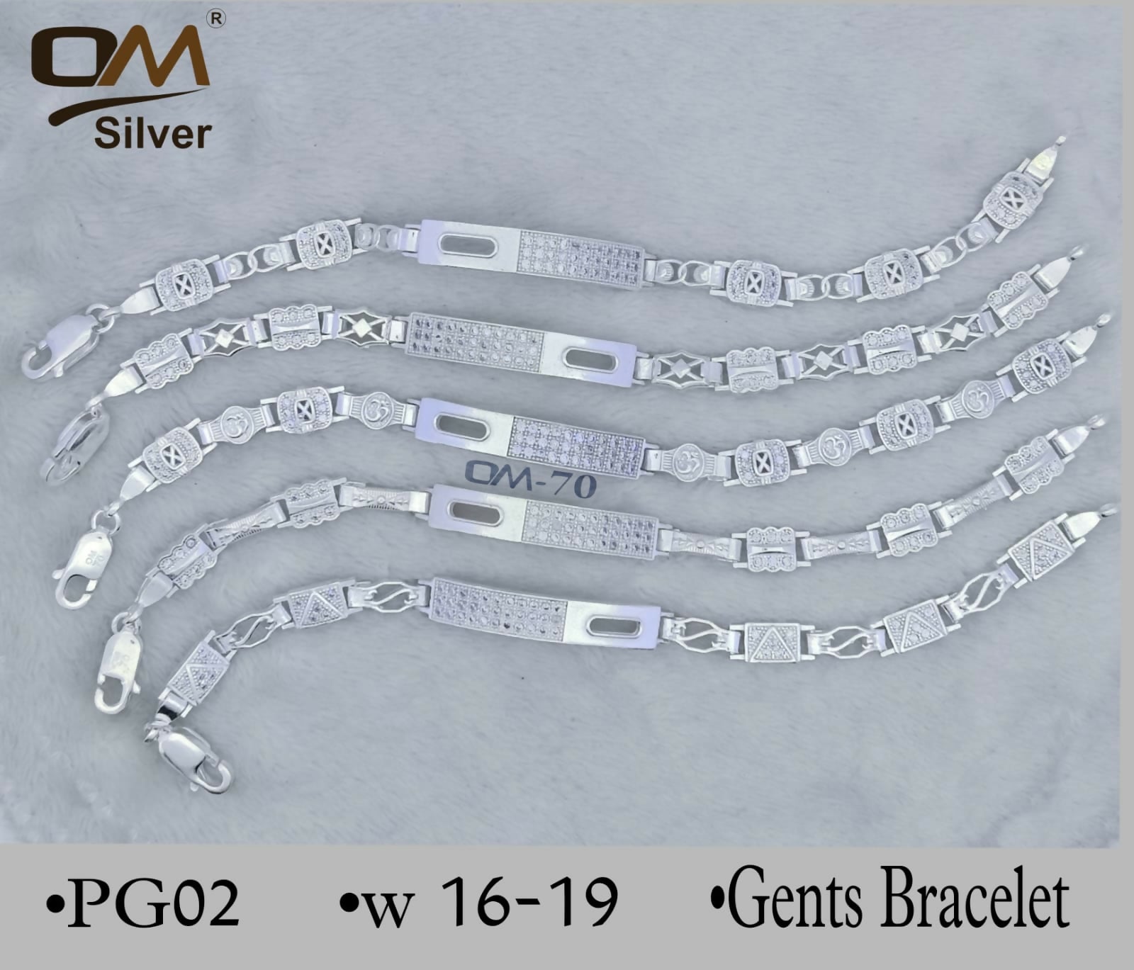 Silver Gents Bracelet Sarafa Bazar India