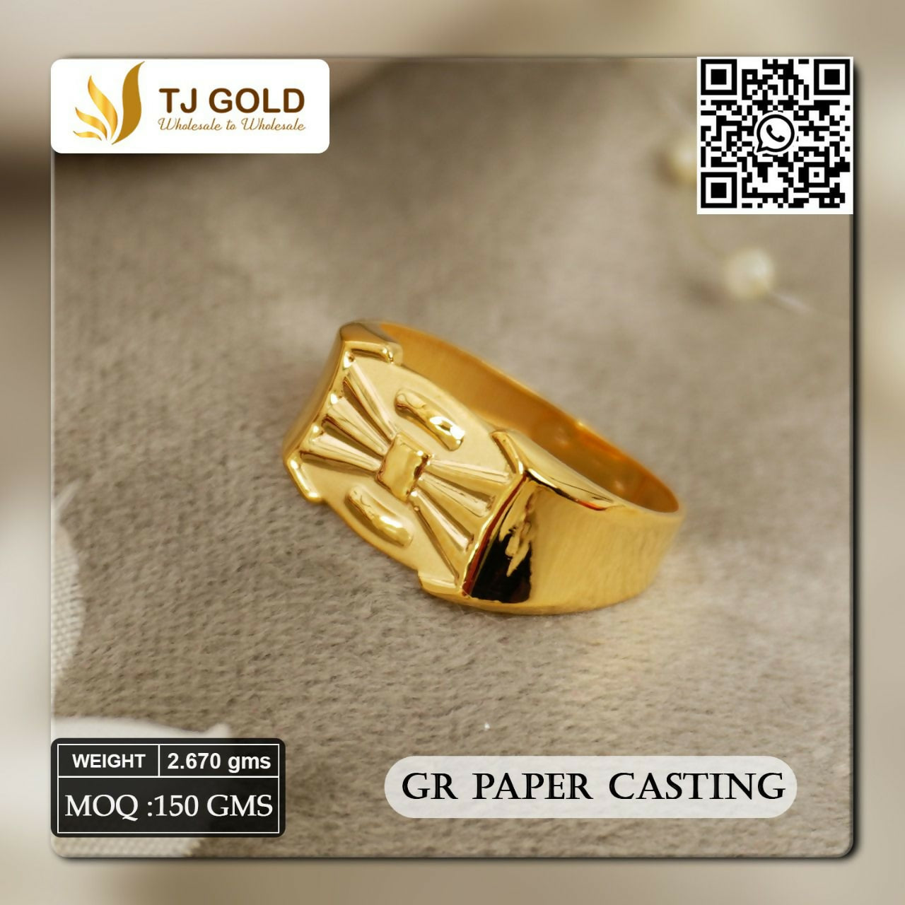 Paper Casting Gents Ring Sarafa Bazar India