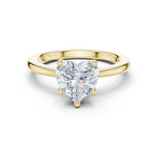 Heart Cut Lab Grown Diamond Women's Ring 9Kt Gold Sarafa Bazar India