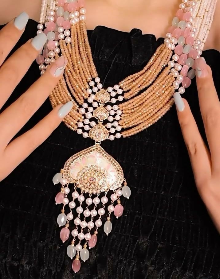 Jadau Necklace Sarafa Bazar India