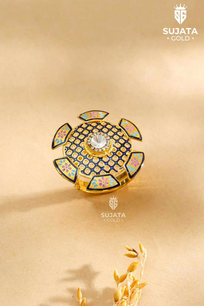 Antique Fusion Ladies Ring Sarafa Bazar India