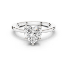 Heart Cut Lab Grown Diamond Women's Ring 9Kt Gold Sarafa Bazar India