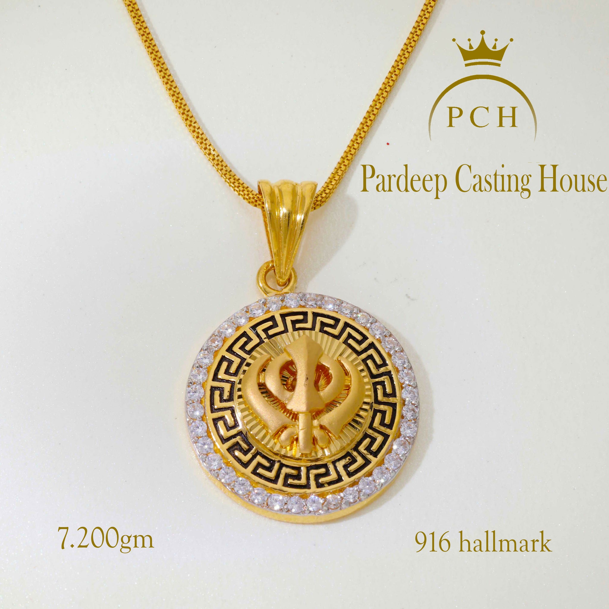 Versace Khanda Stone Pendent Sarafa Bazar India