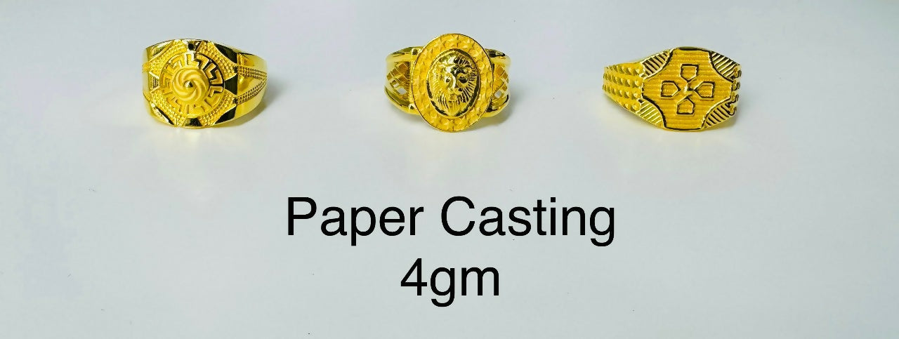 Paper Casting Gents Rings Sarafa Bazar India