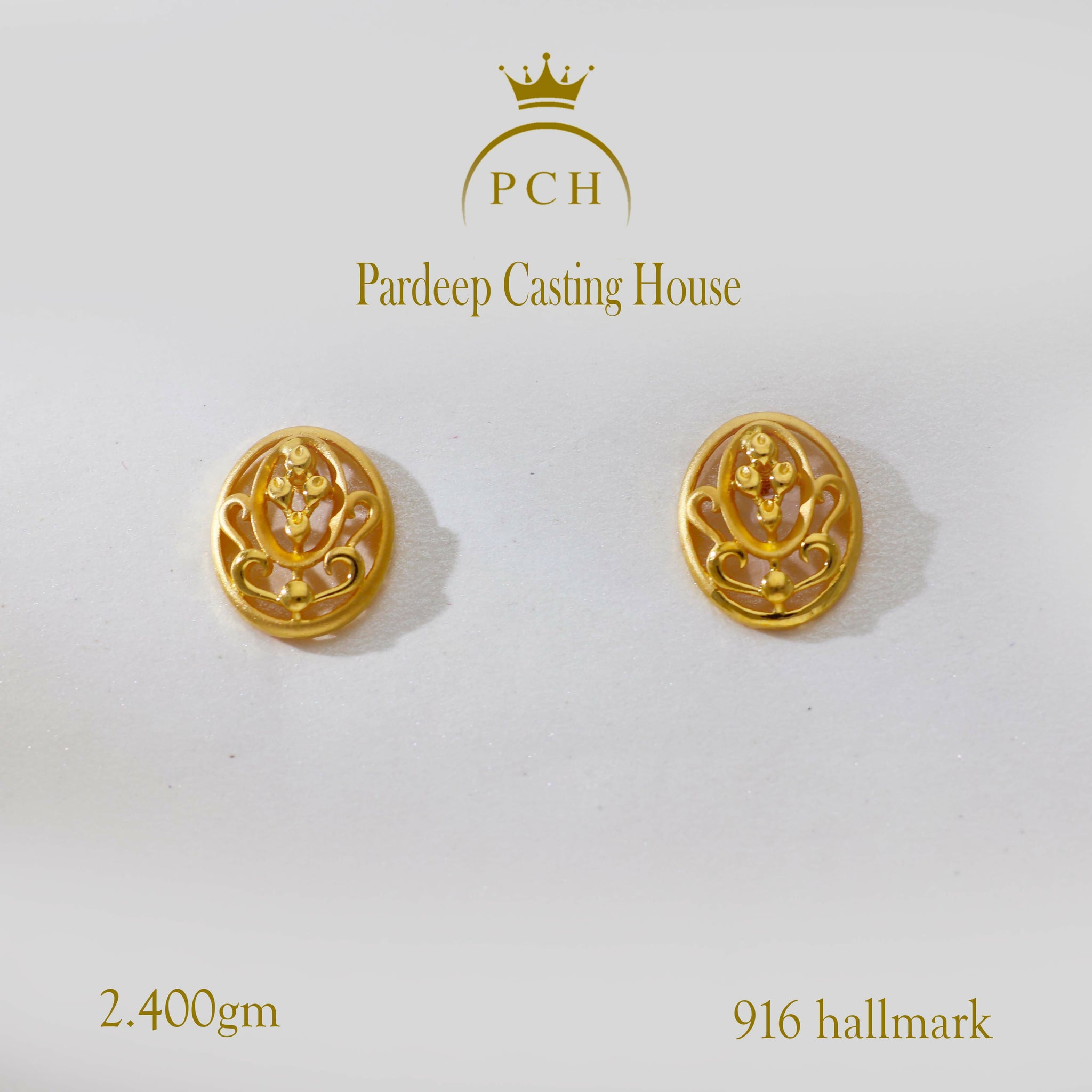 One Of Its Kind Casual Wear Gold Studs For Women Sarafa Bazar India