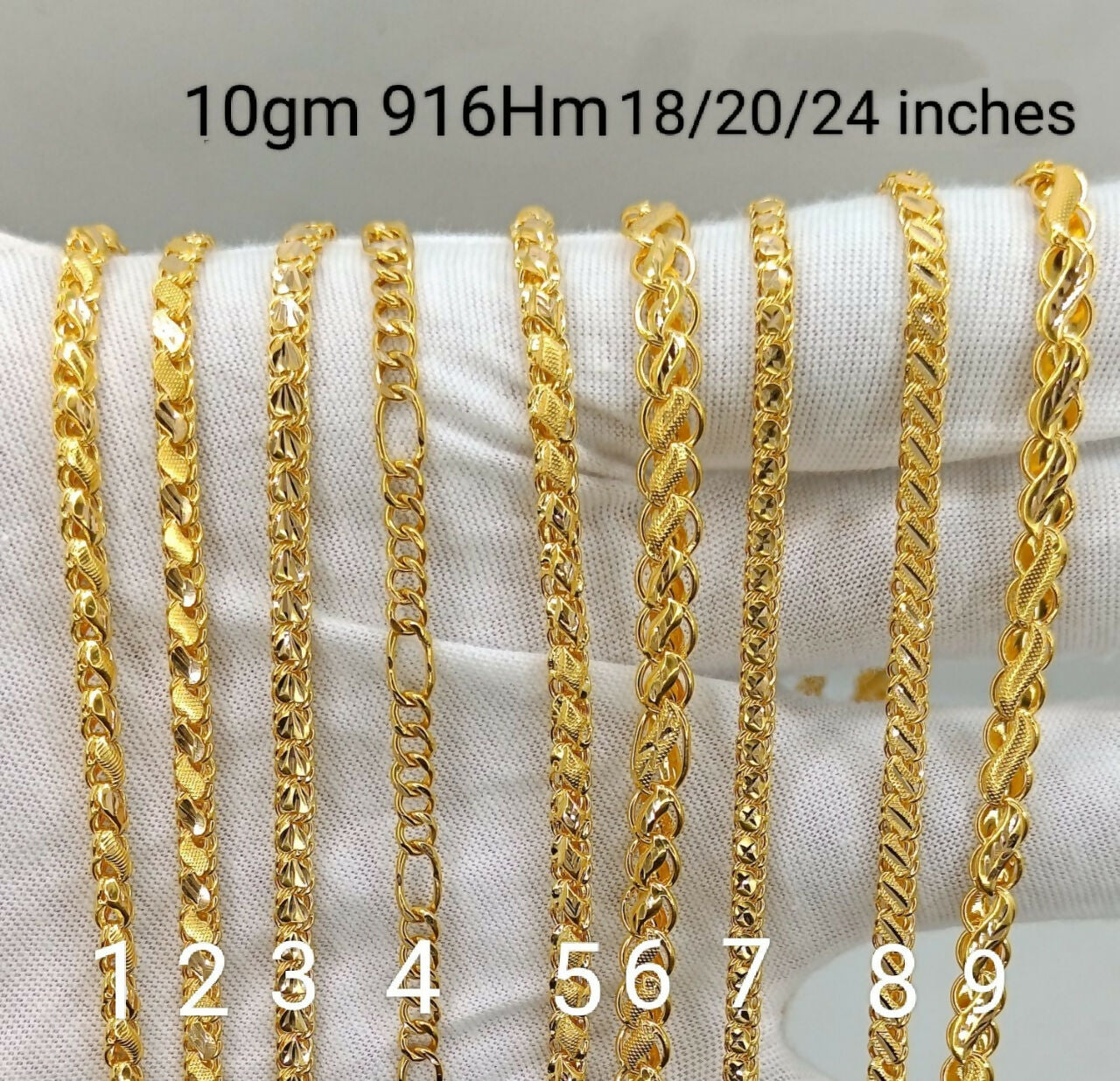 22kt Gold Gents Chains Sarafa Bazar India