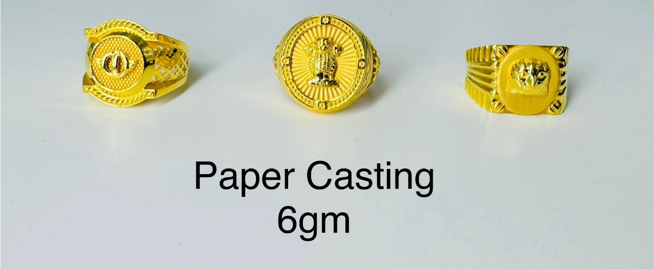 Paper Casting Gents Rings Sarafa Bazar India