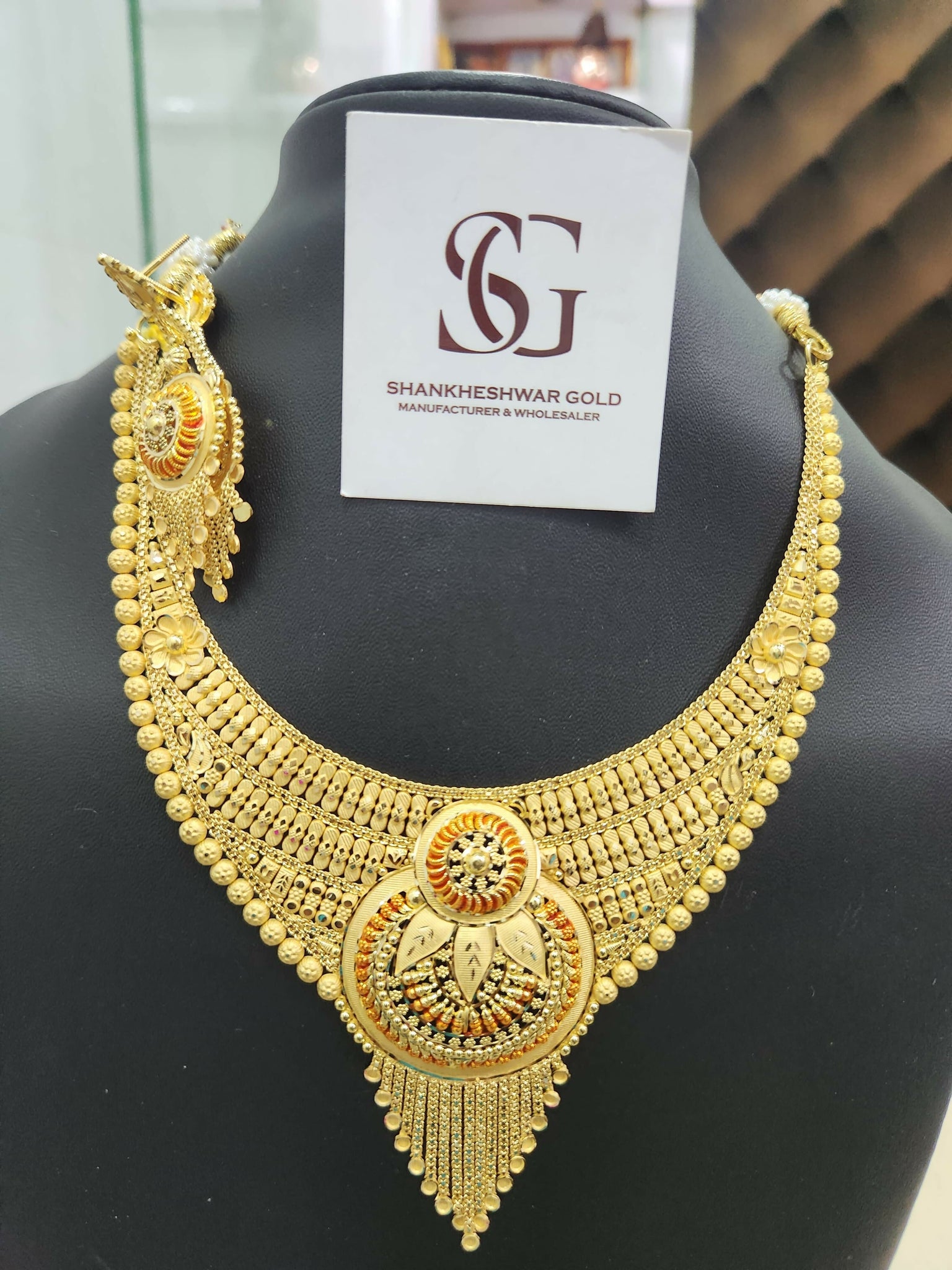 Gold Necklace Sarafa Bazar India