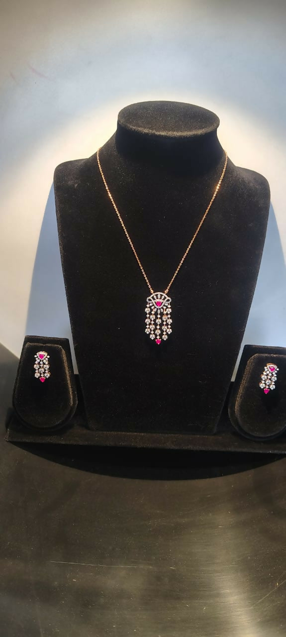 Diamond Chain Set Sarafa Bazar India