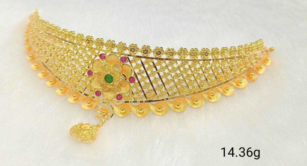 Gold Choker Sarafa Bazar India