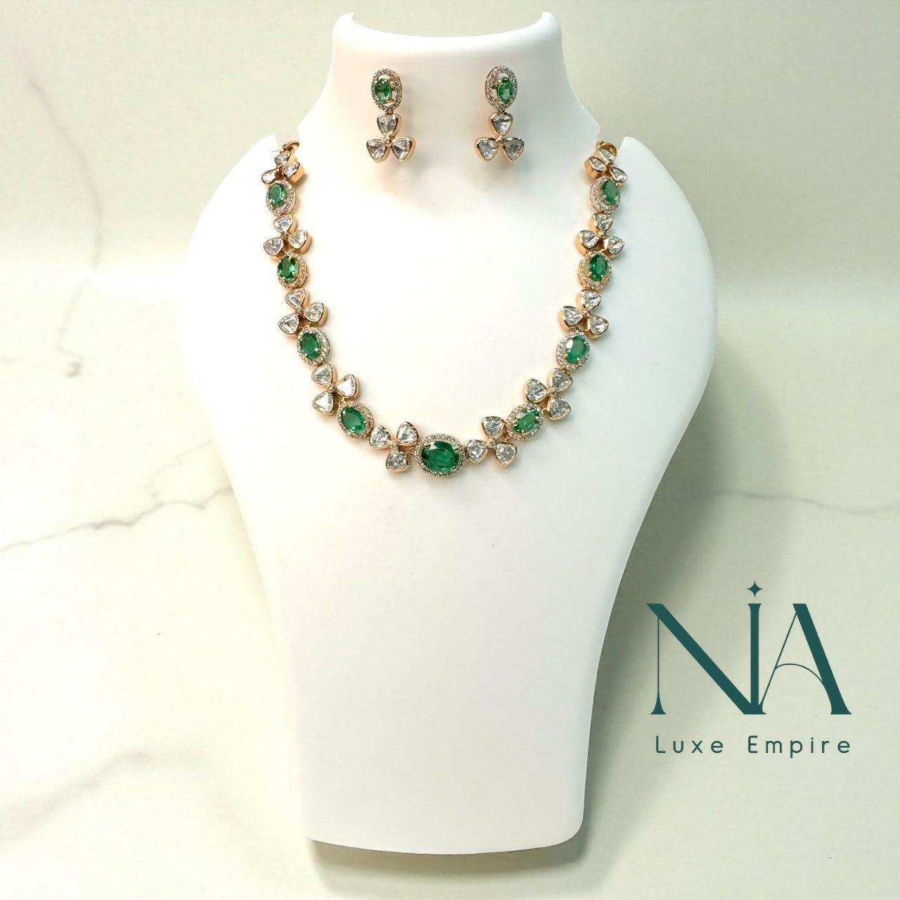 Rose Gold Necklace Sarafa Bazar India