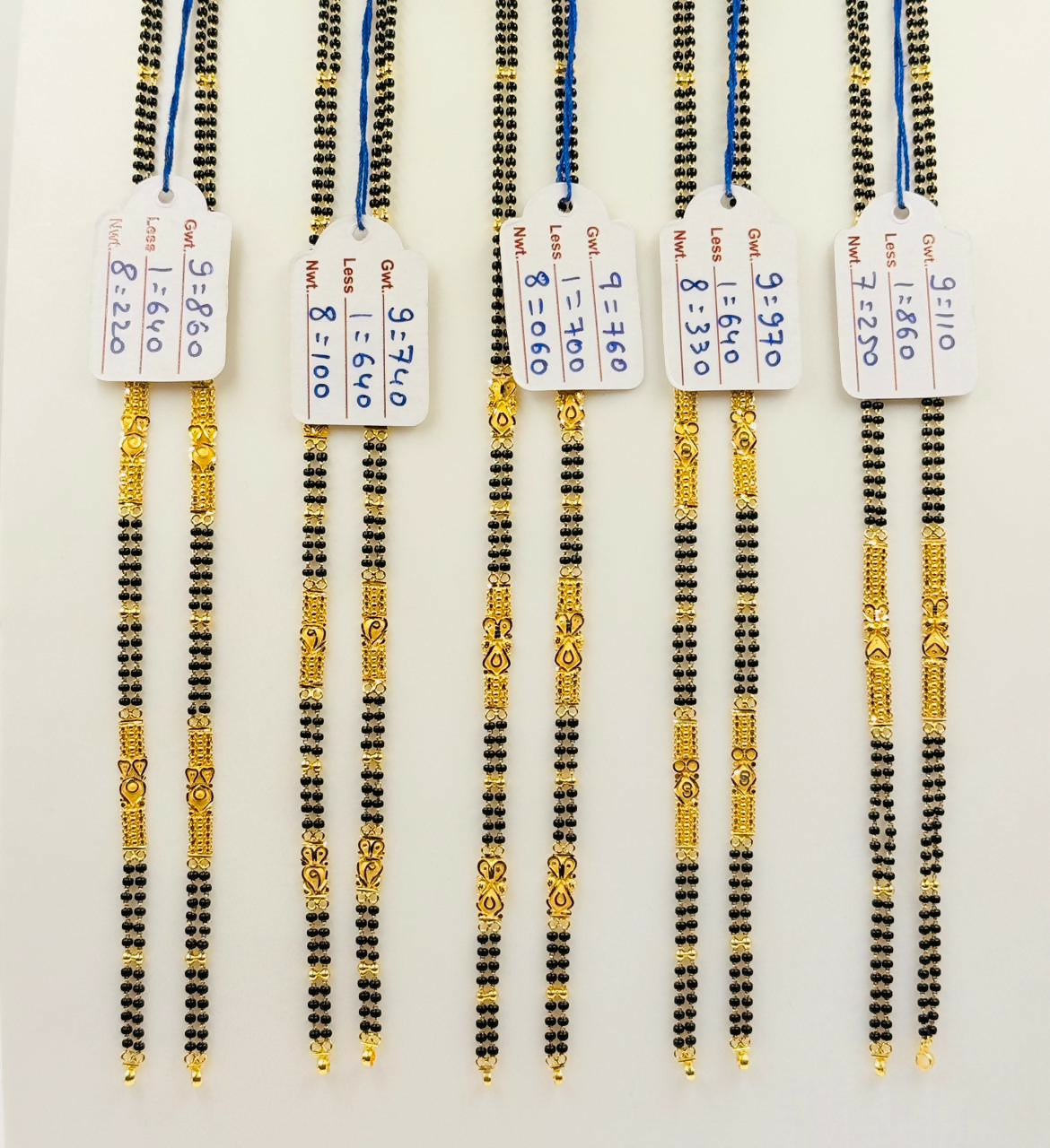 Gold Mangalsutra Chains Sarafa Bazar India