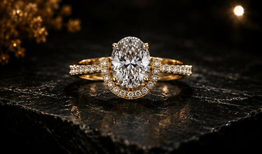 Pear Cut Lab Grown Diamond Women's Ring 9Kt Rose Gold LR-77 Sarafa Bazar India