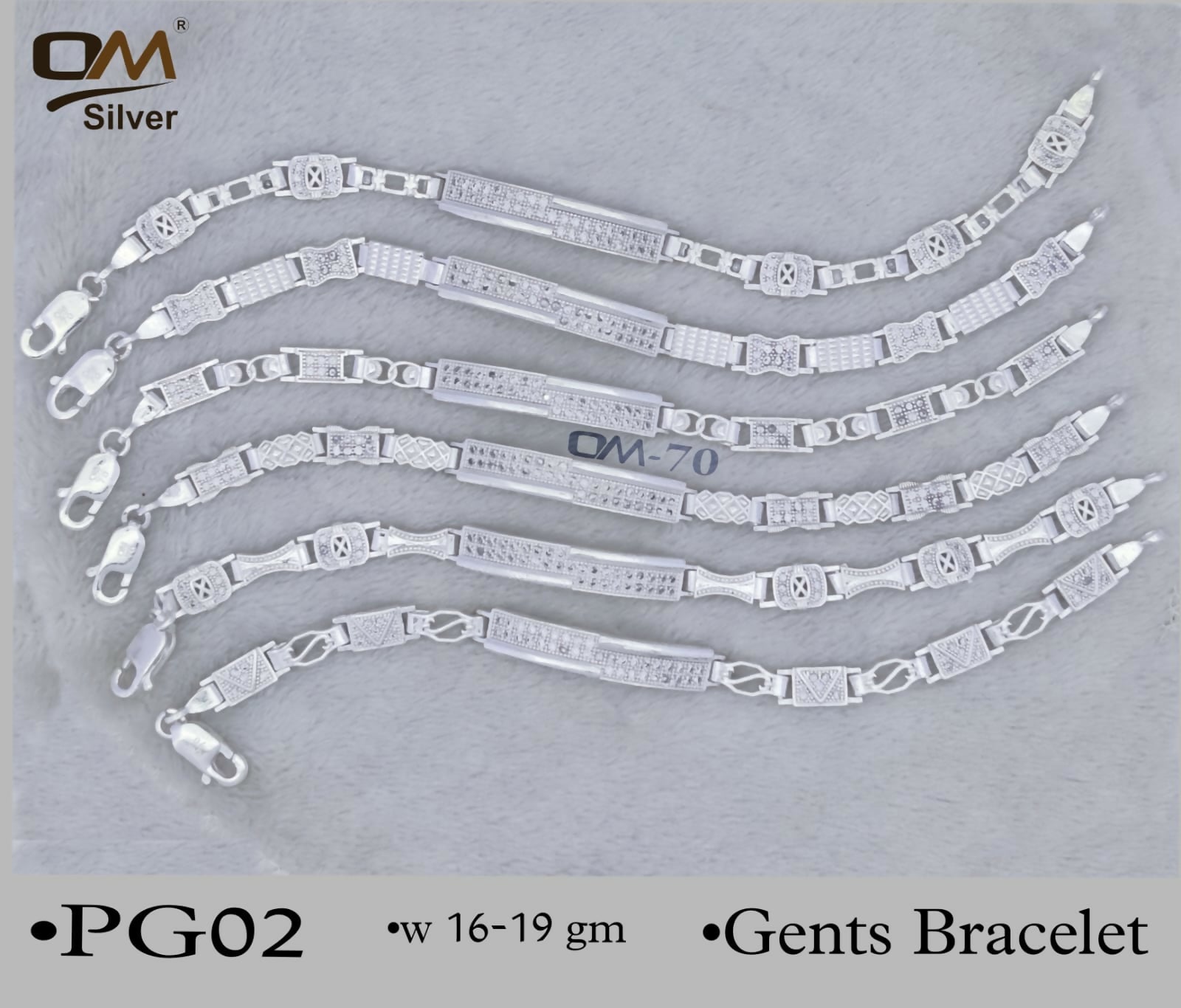 Silver Gents Bracelet Sarafa Bazar India