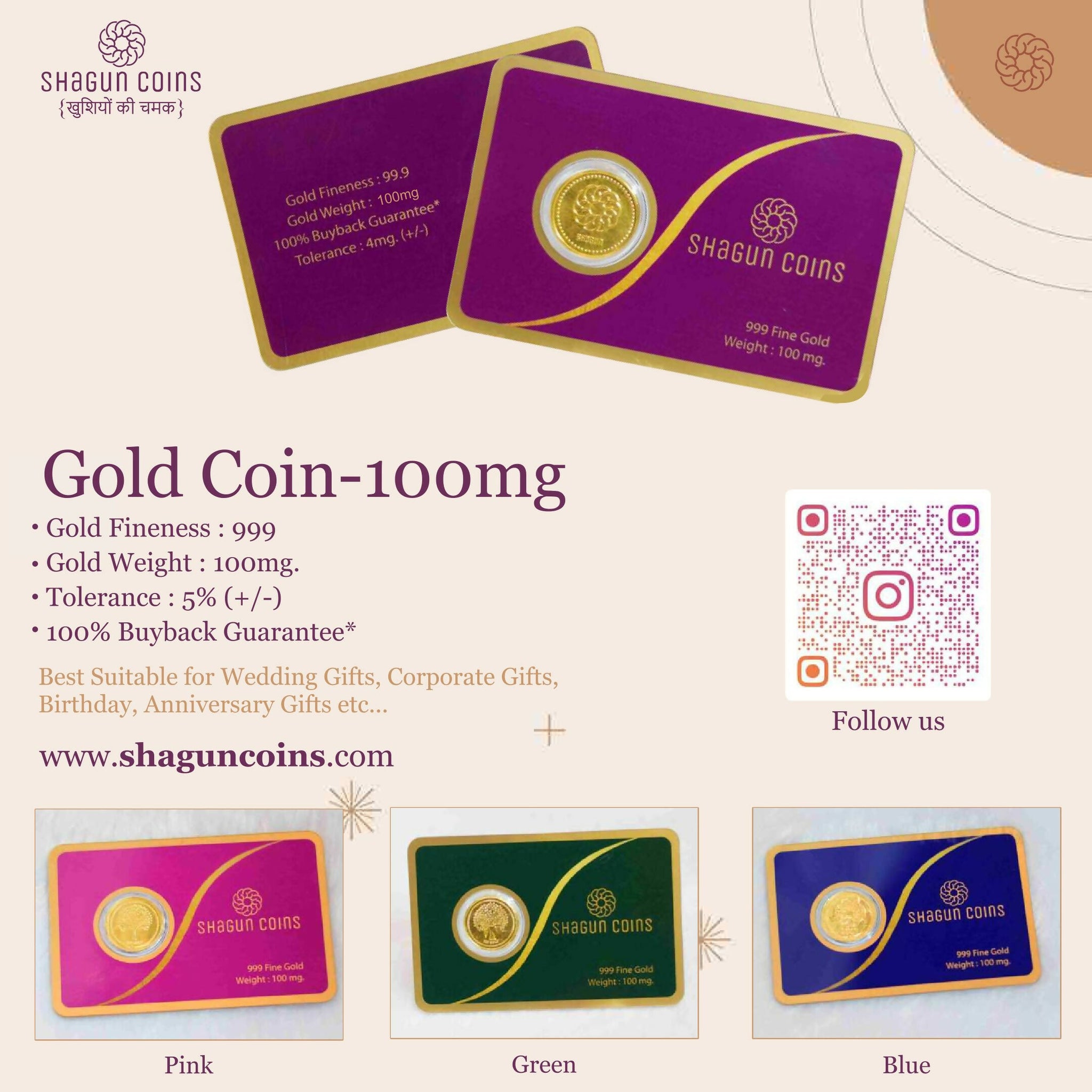 Gols Coin 100 gm Sarafa Bazar India