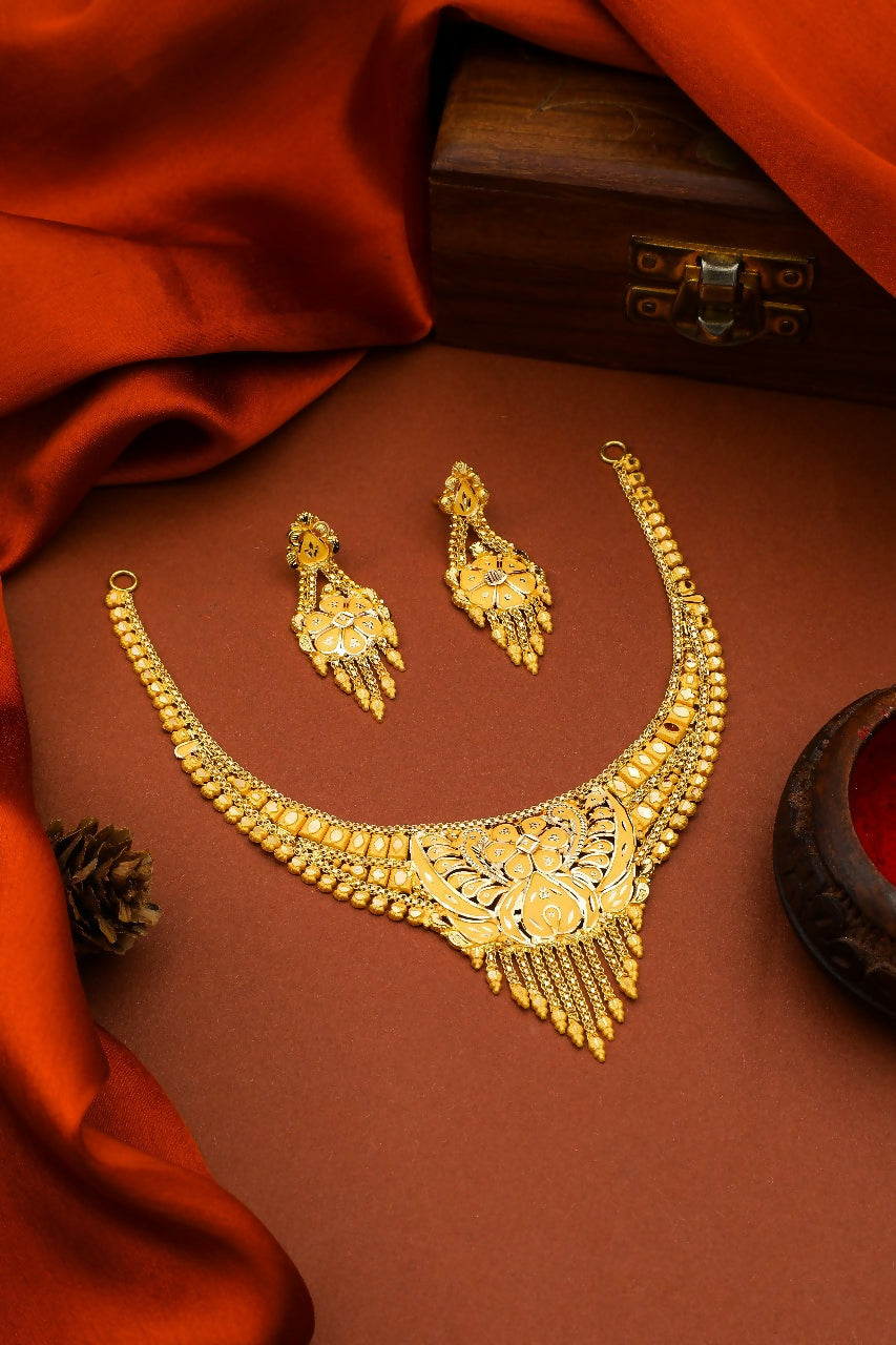 Gold Necklace Sarafa Bazar India