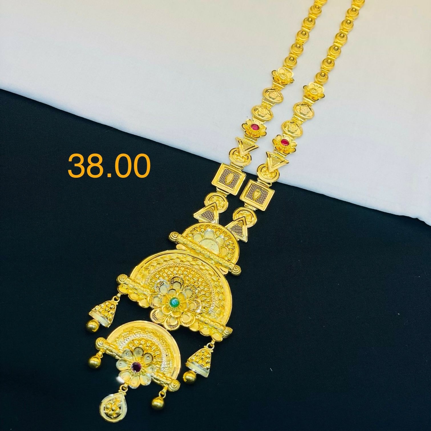 Gold Long Set Sarafa Bazar India