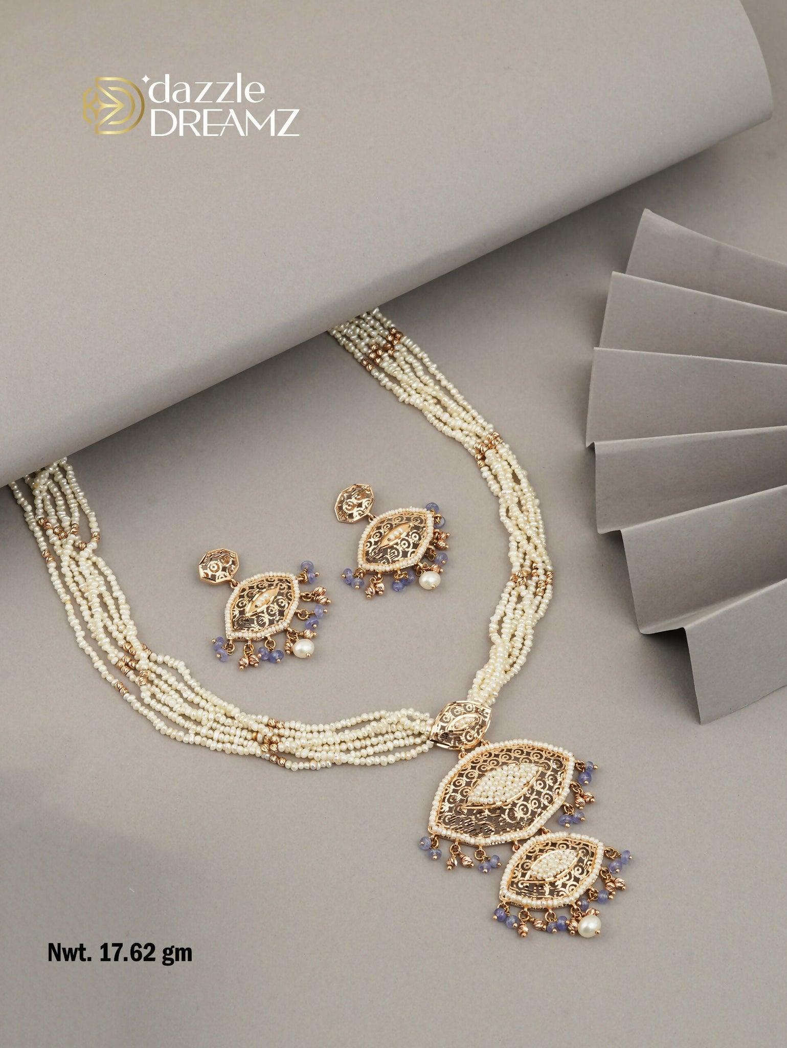 Rose Gold Necklace Sarafa Bazar India