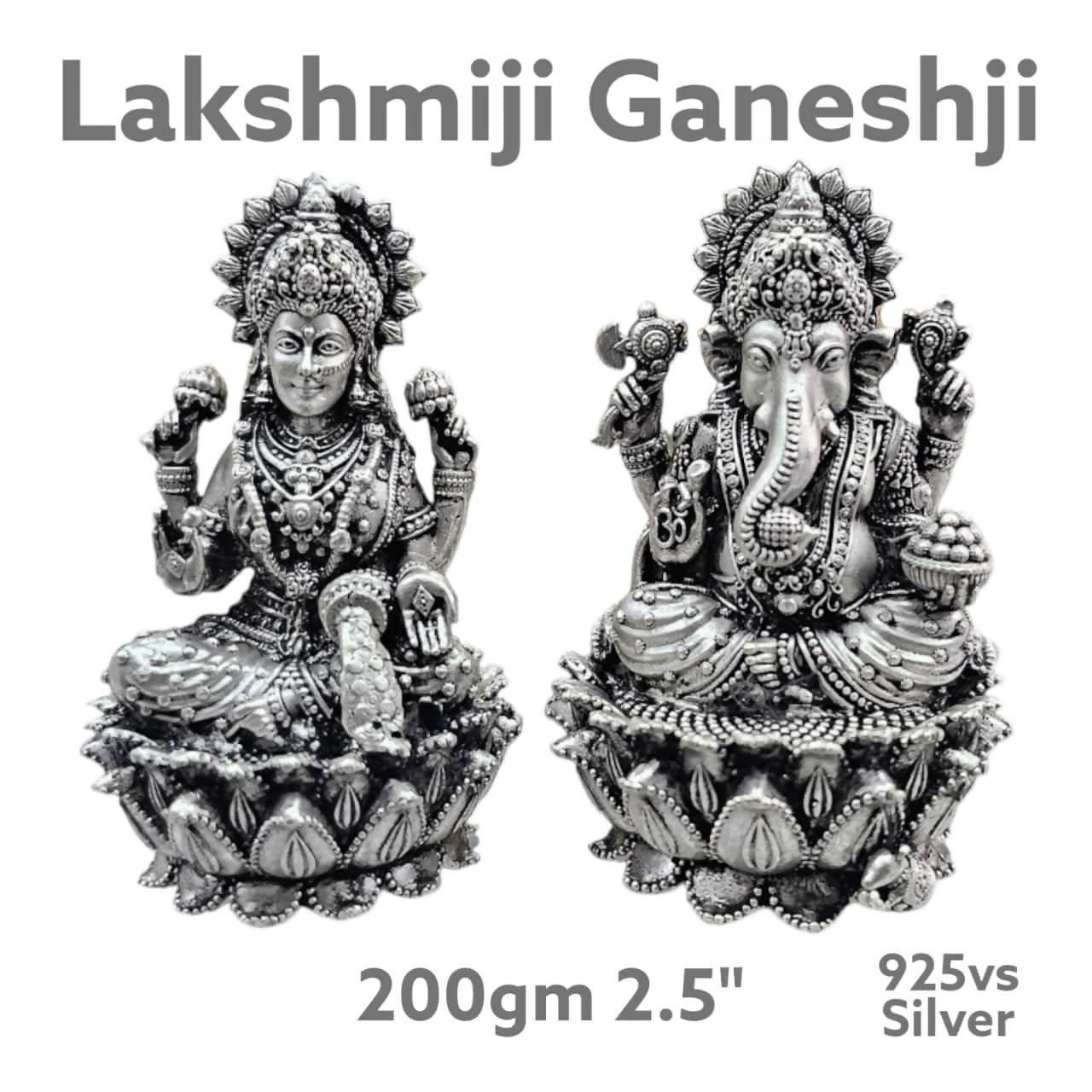 925 Silver Laxmiji Ganeshji Sarafa Bazar India