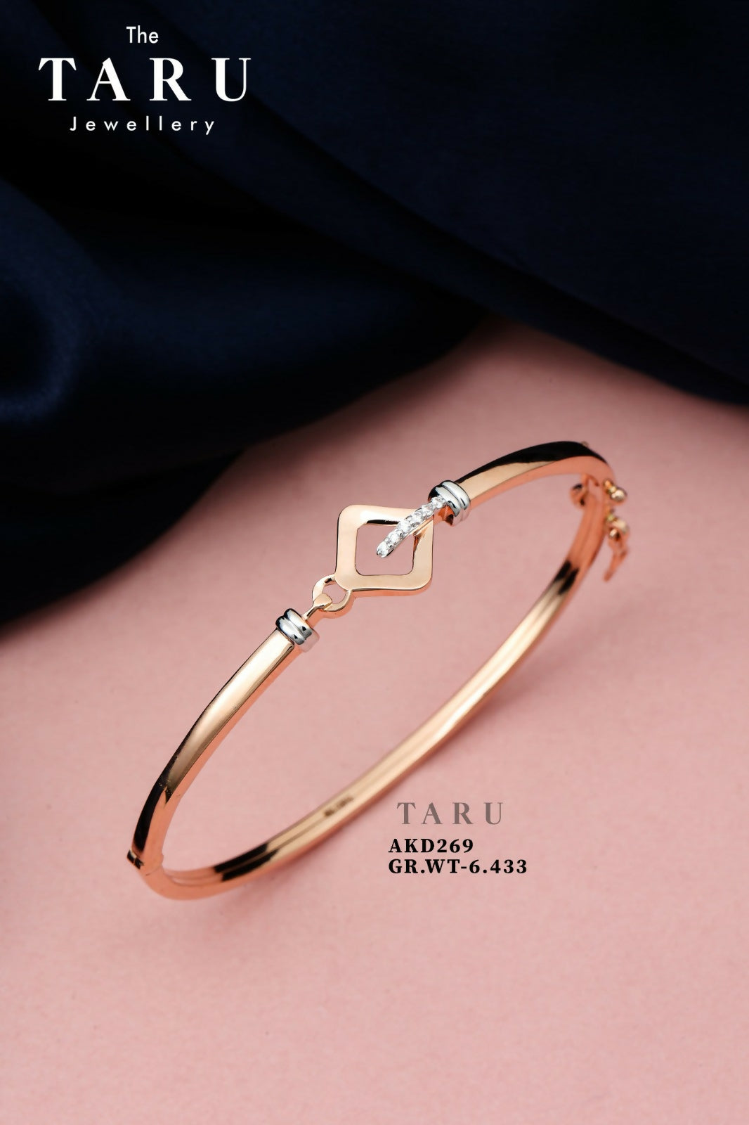 Rose Gold Ladies Bracelet Sarafa Bazar India