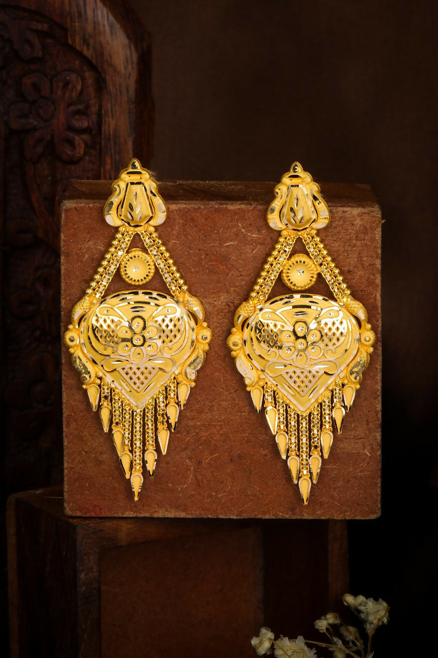 Gold Earrings Sarafa Bazar India