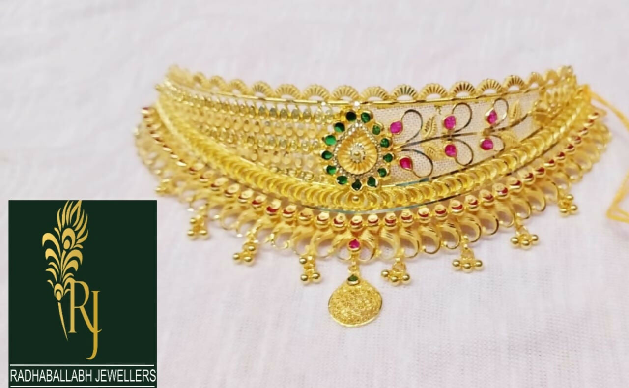 Gold Choker Sarafa Bazar India