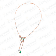 Modern Style 14K Gold Diamond Y Drop Pendant For Women Sarafa Bazar India