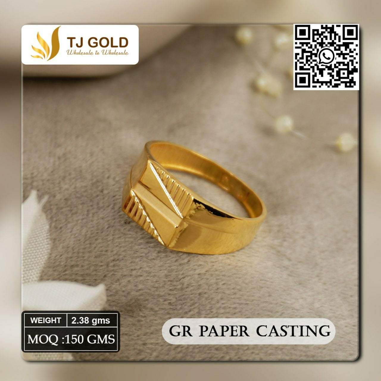 Paper Casting Gents Ring Sarafa Bazar India