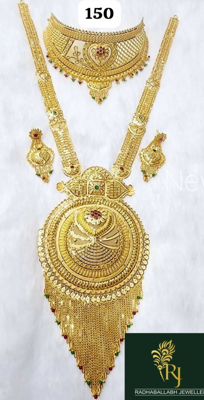 Gold Choker & Long Set Sarafa Bazar India