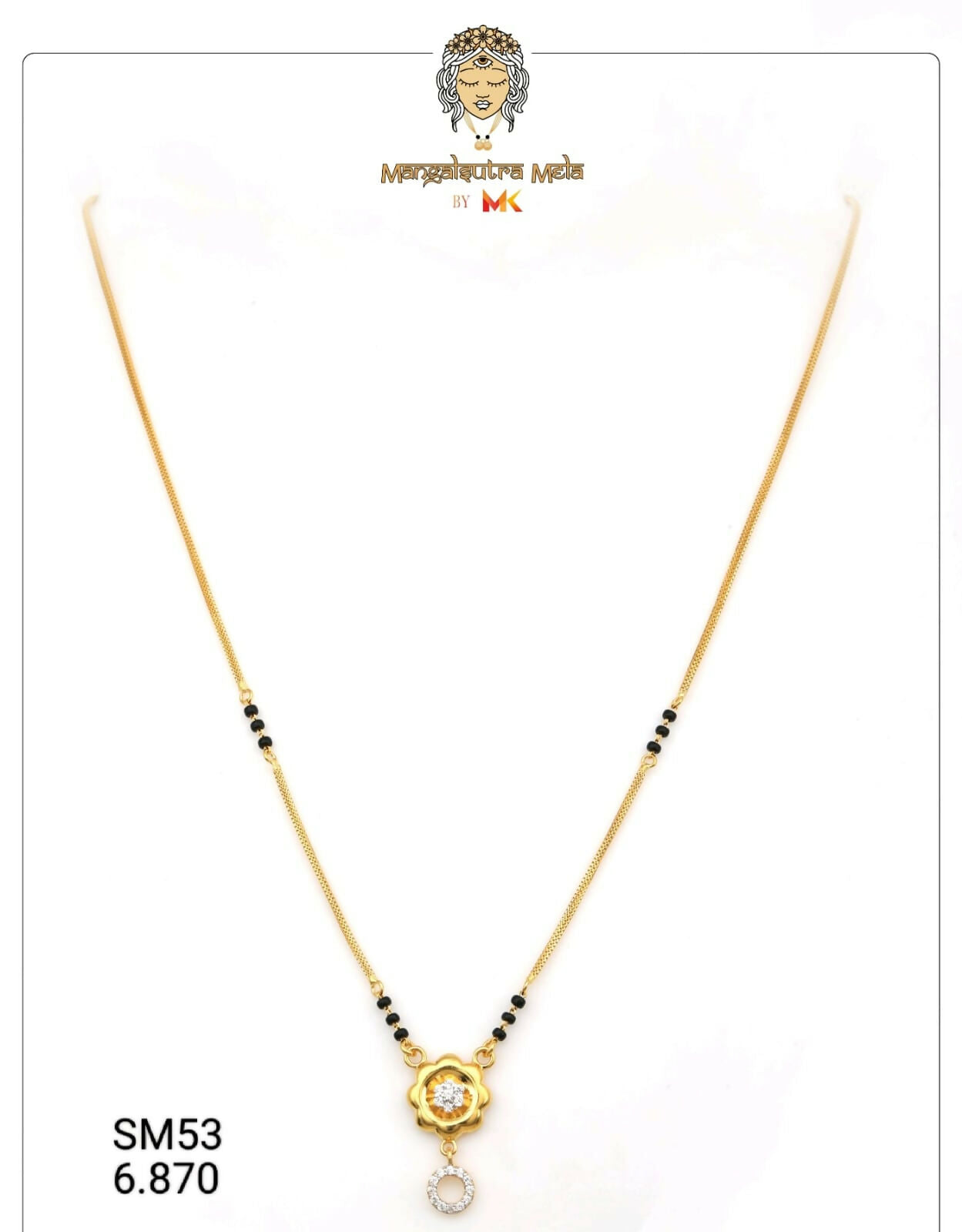 CZ Mangalsutra Sarafa Bazar India