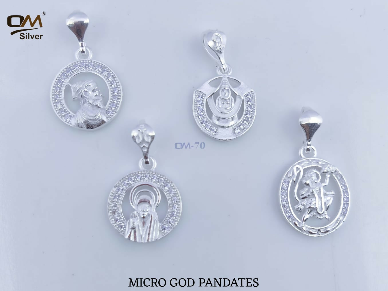 Silver Micro God Pendants Sarafa Bazar India