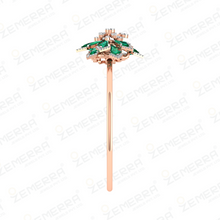 Unique 14K Rose Gold Diamond Floral Bracelets - New Design Sarafa Bazar India