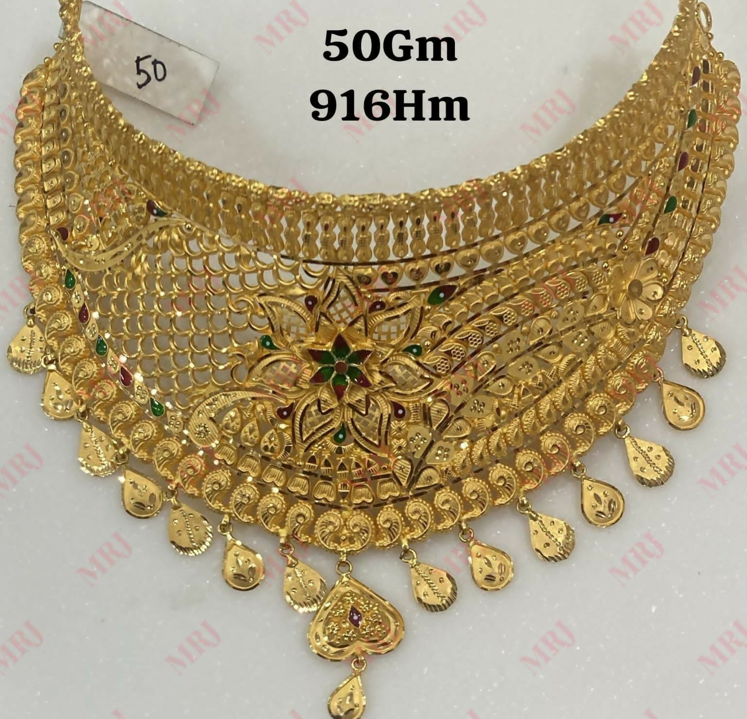 22kt Gold Choker Sarafa Bazar India