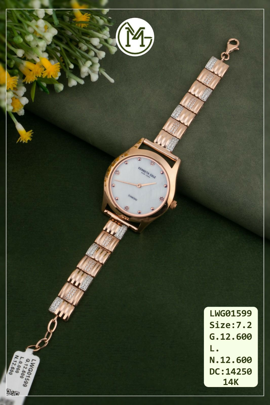 14kt Rose Gold Ladies Watches