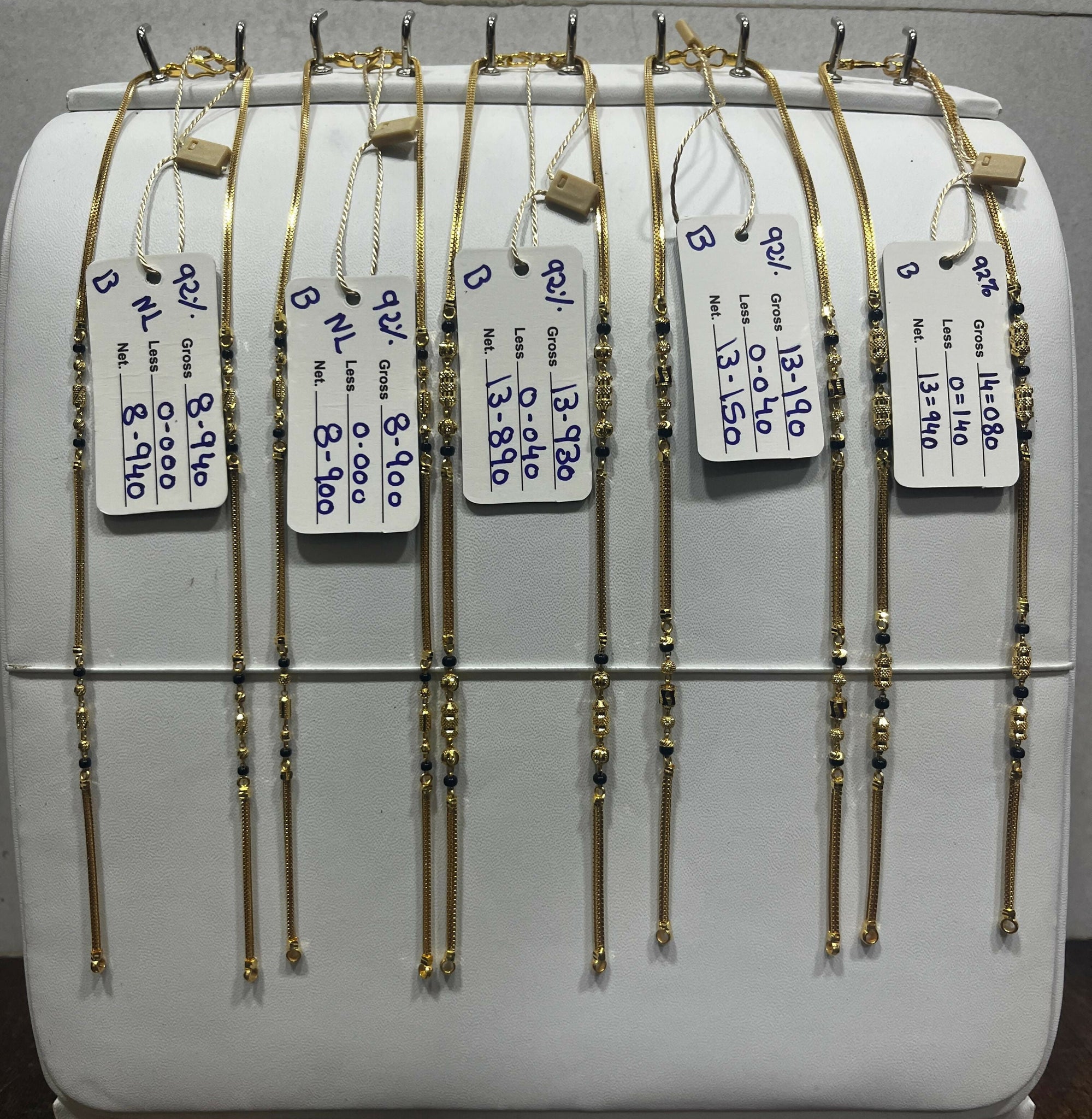 Gold Mangalsutra Chains Sarafa Bazar India